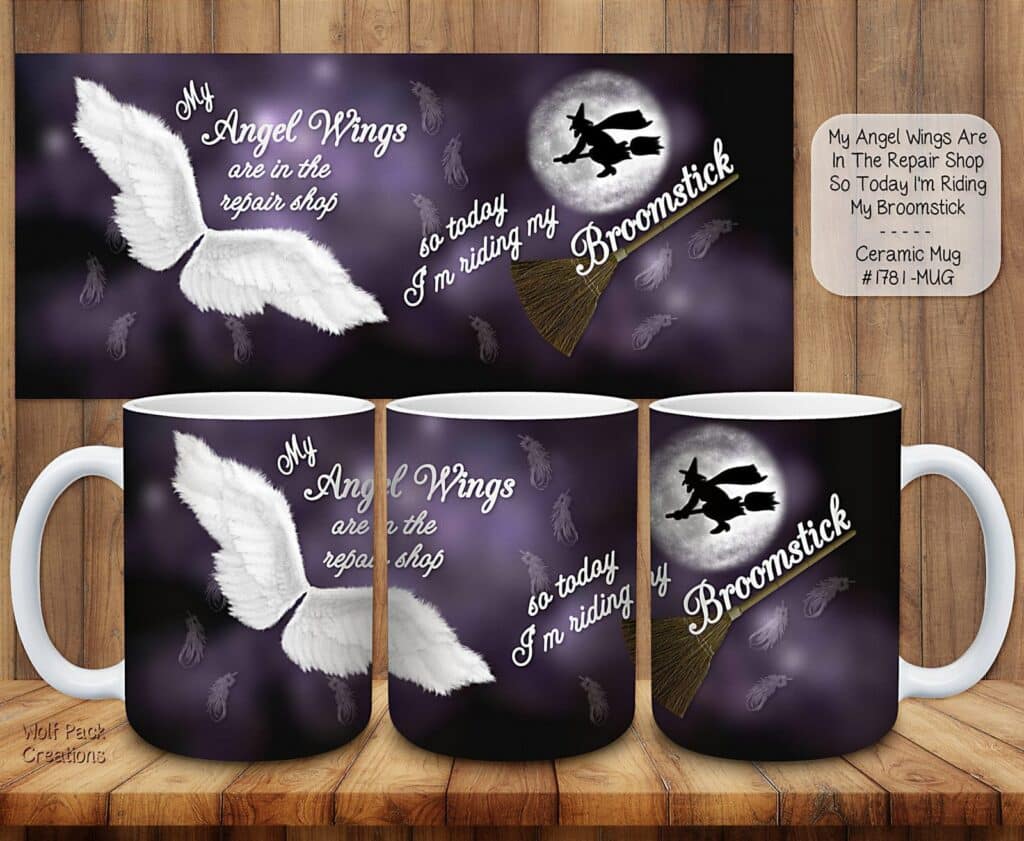 Beautiful Enchanting Ceramic Coffee Mugs for Witch Enthusiasts