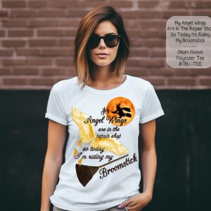 Spook Up Your Wardrobe with Our Unisex Halloween Broomstick Shirt!