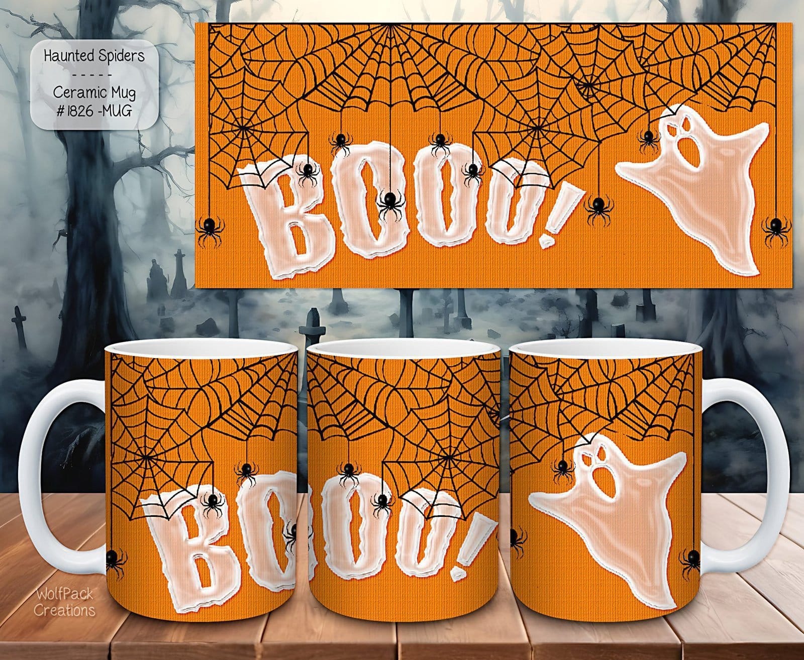 Discover the Haunted Spiders Ceramic Coffee Mug