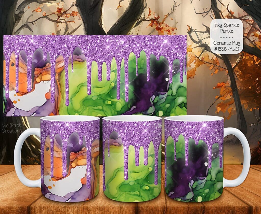 Charming Purple Slime Coffee Mugs for Every Sip