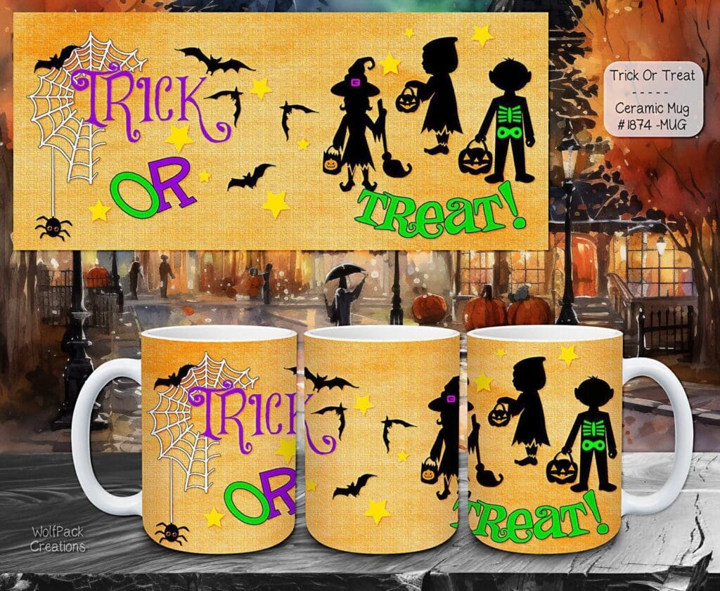 Elevate Your Halloween with Our Trick or Treat Ceramic Coffee Mug