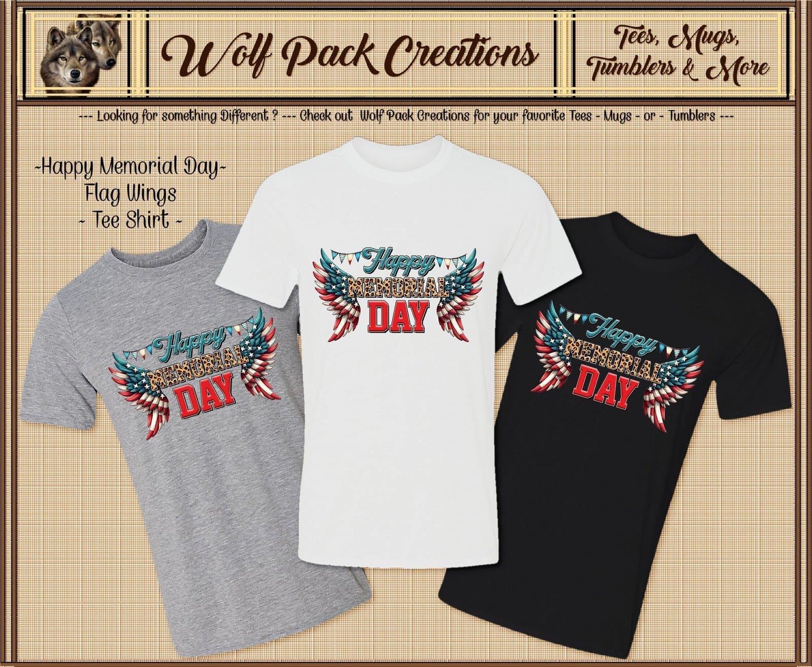 Beautiful Short Sleeve T-Shirt for Memorial Day