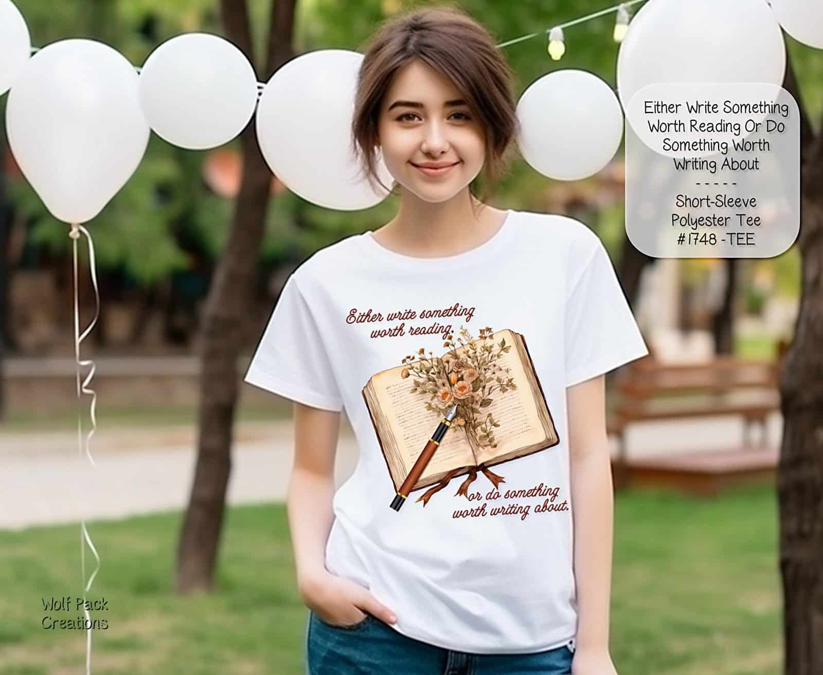 Exquisite Write Something Worth Reading Shirt