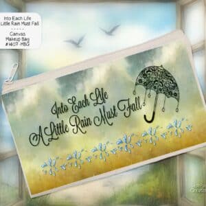 Rain Must Fall Zipper Pouch