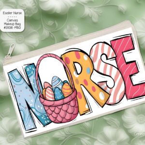 Easter Nurse Zipper Pouch
