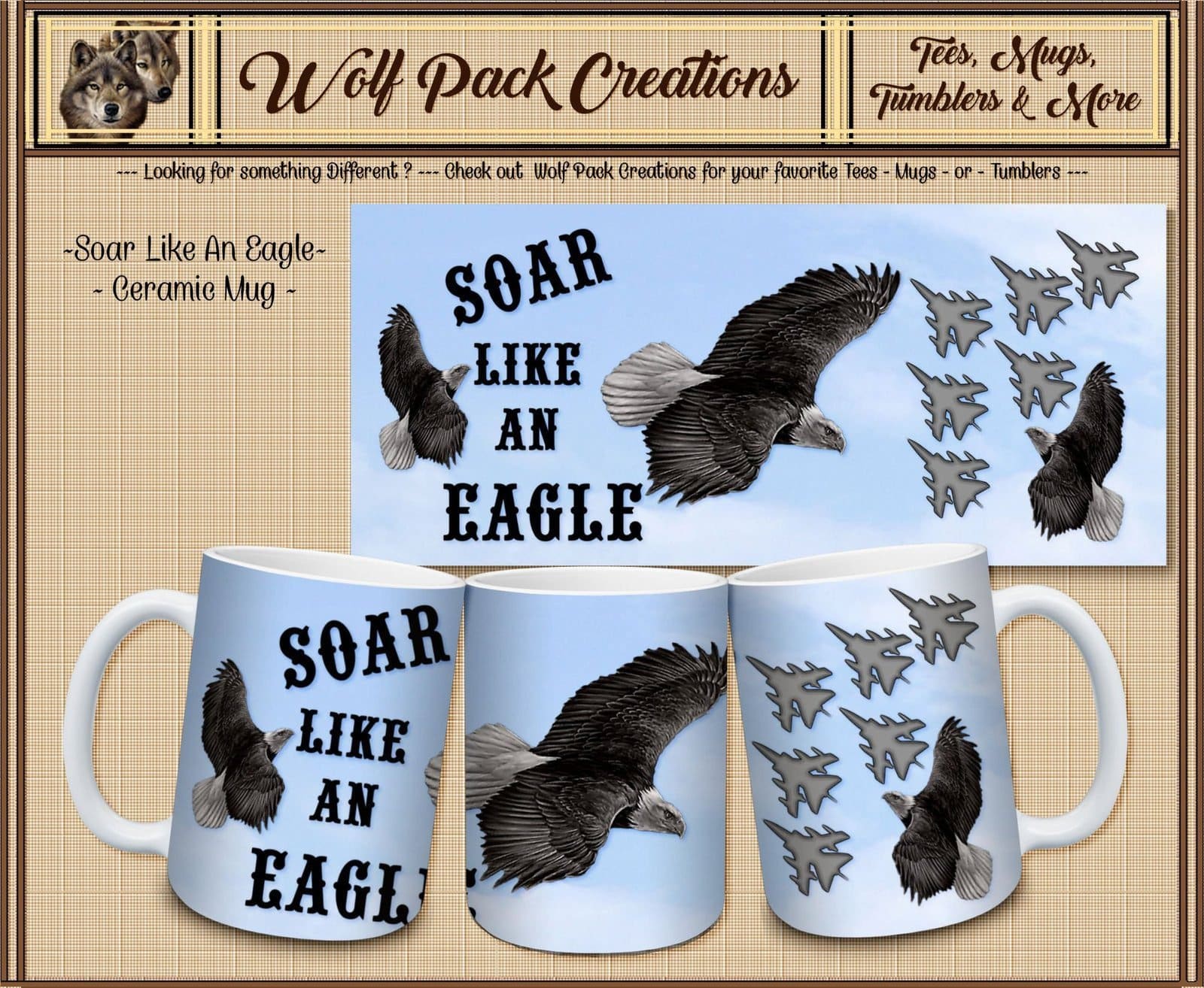 Soar Like an Eagle on a Ceramic Mug