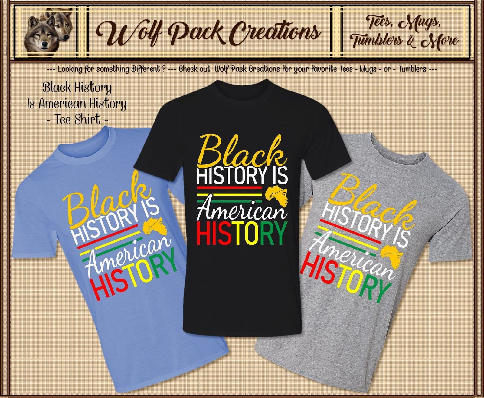 Black History is American History Short Sleeve Shirt