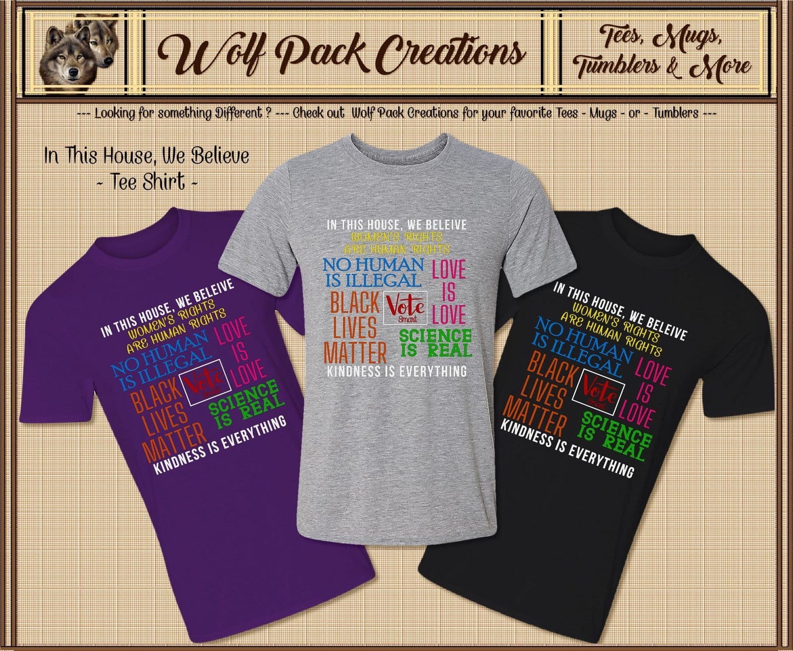 Short Sleeve Shirt: In This House, We Believe...