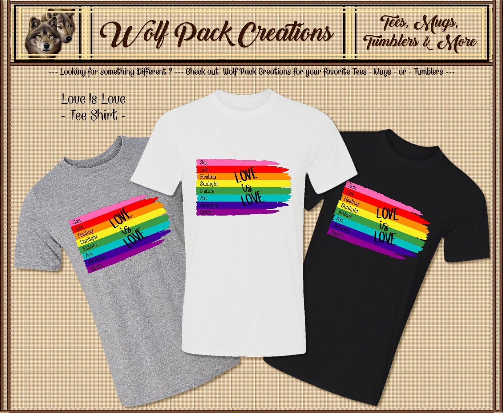 Short Sleeve Shirt: Love is Love