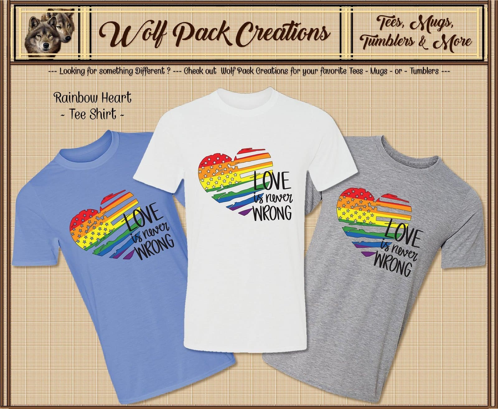Beautiful Gay Pride Heart Short Sleeve Shirt