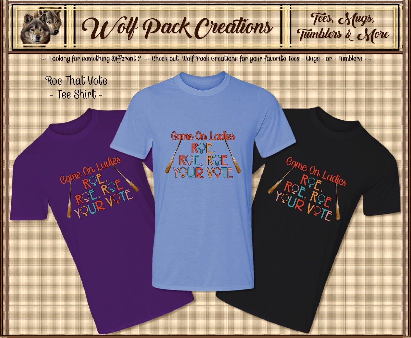 Roe Roe Roe Your Vote for Ladies Beautiful Short Sleeve T-Shirt