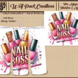 Flashy Skinny Tumbler for the Nail Stylist