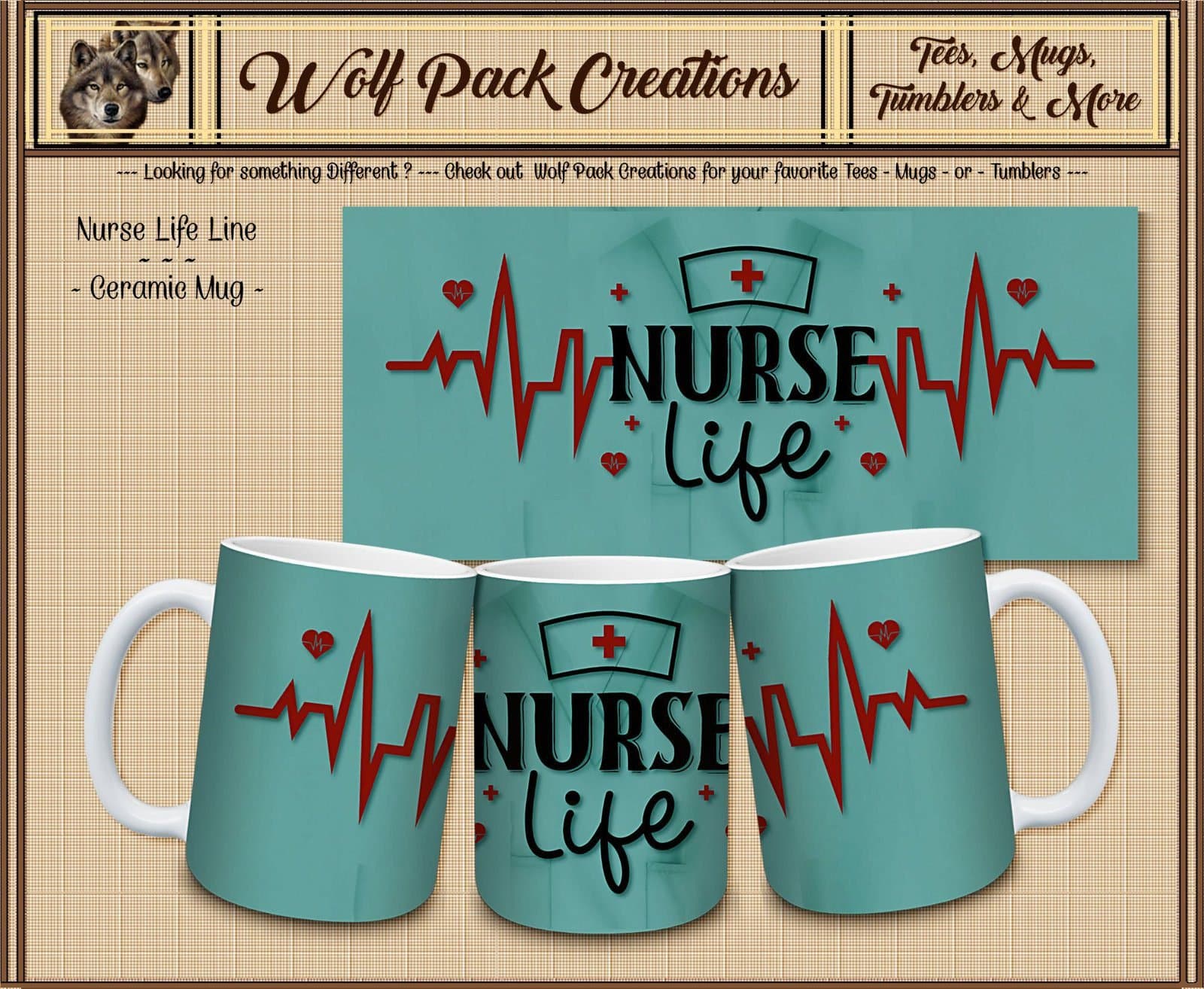 Nurse Life Line Beautiful Ceramic Mug
