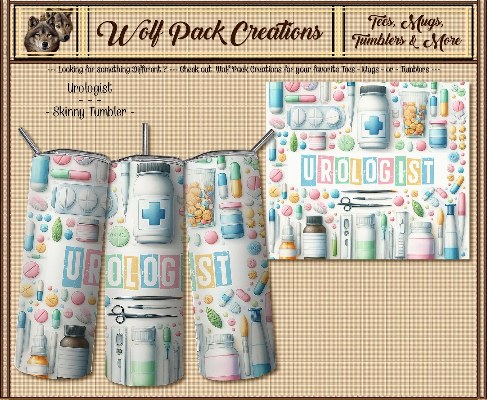 Beautiful Skinny Tumbler for the Urologist