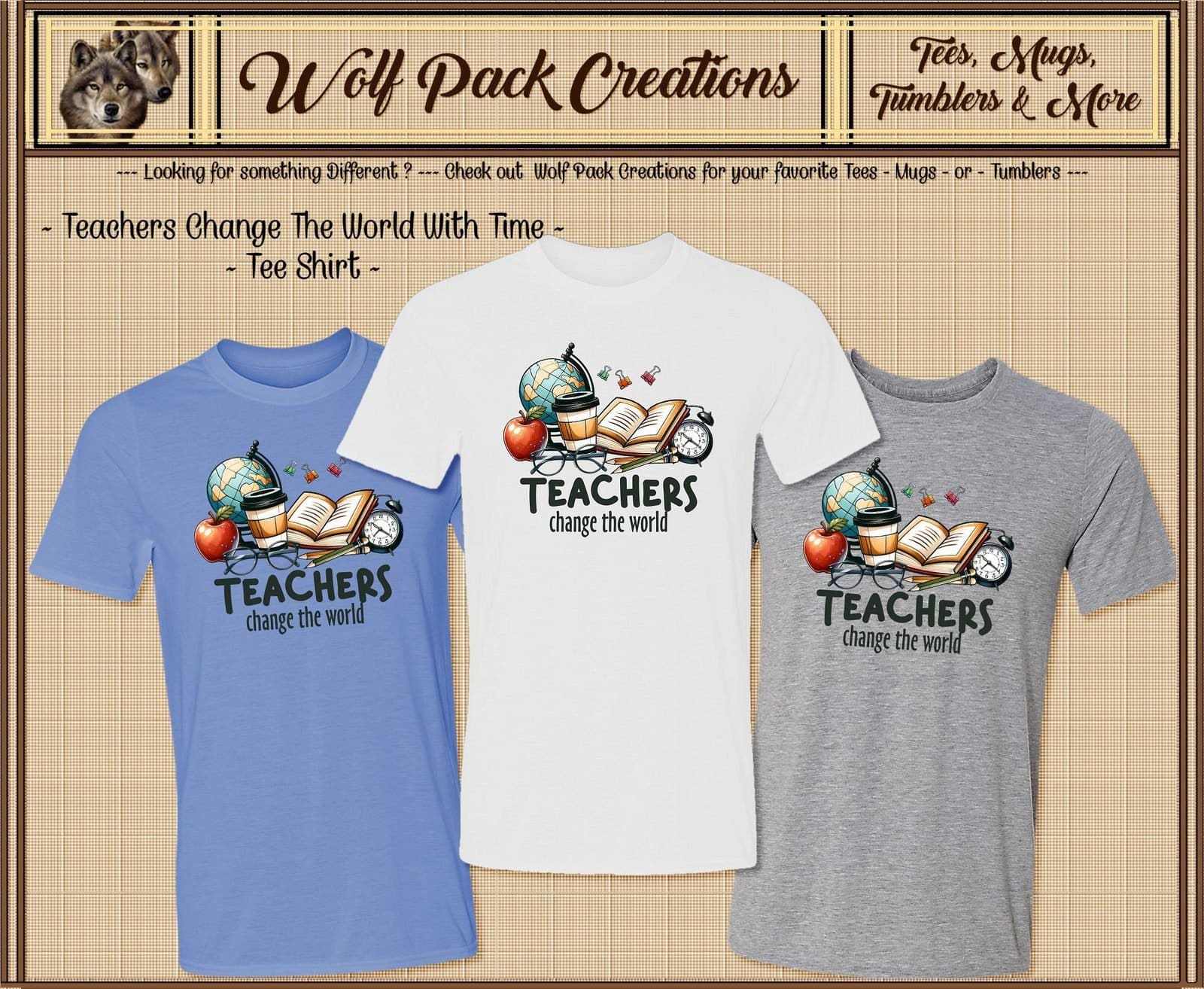 Our Teachers Change the World Short Sleeve T-Shirt
