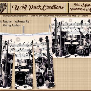 Awesome Skinny Tumbler for the Music Minded
