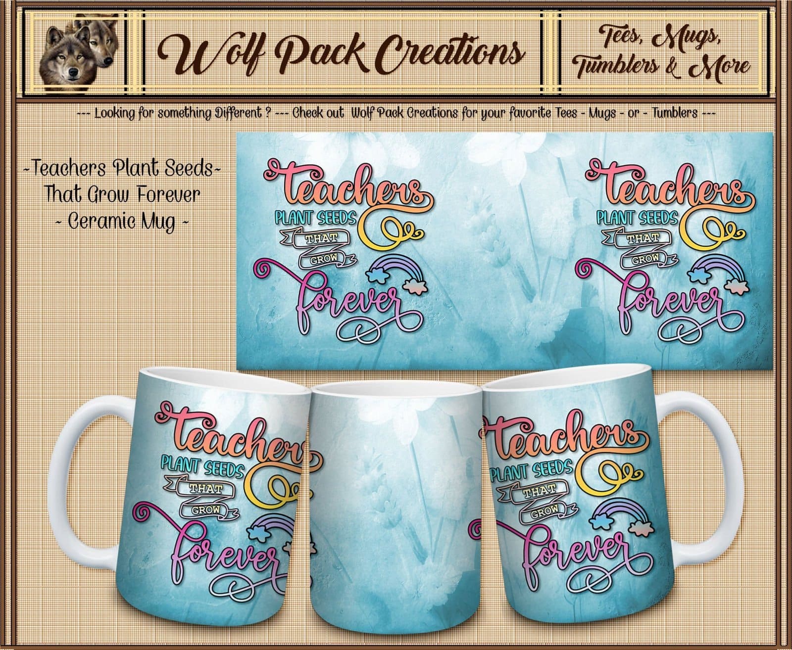 Beautiful Mug for Teachers who Plant Seeds