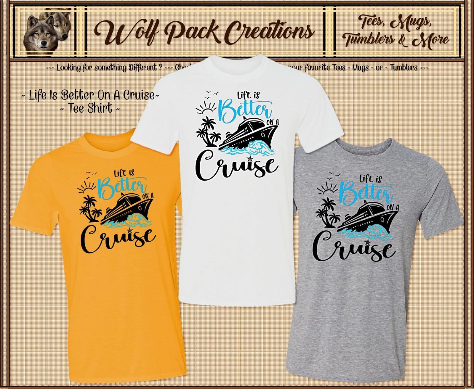 Life is Better on a Cruise Short Sleeve T-Shirt