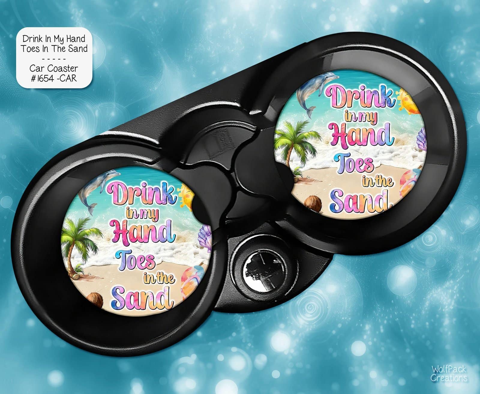 Beautiful Drink in My Hand Car Coasters