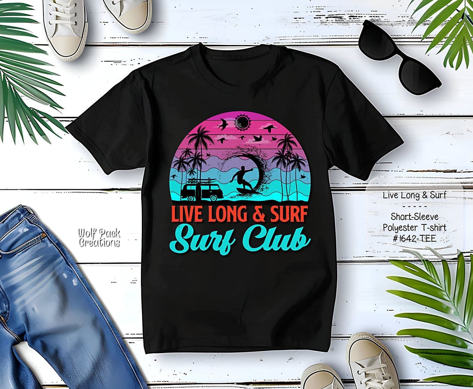 Beautiful Short Sleeve Shirt: Surf Club