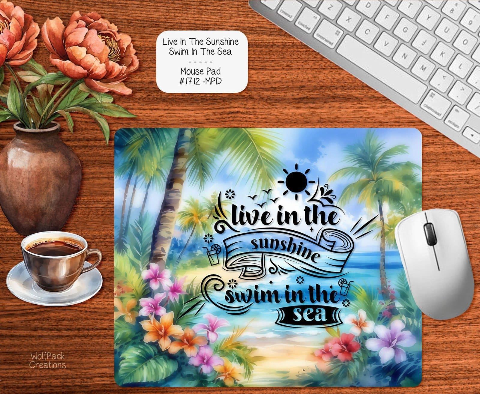 Swim in the Sea Mouse Pad