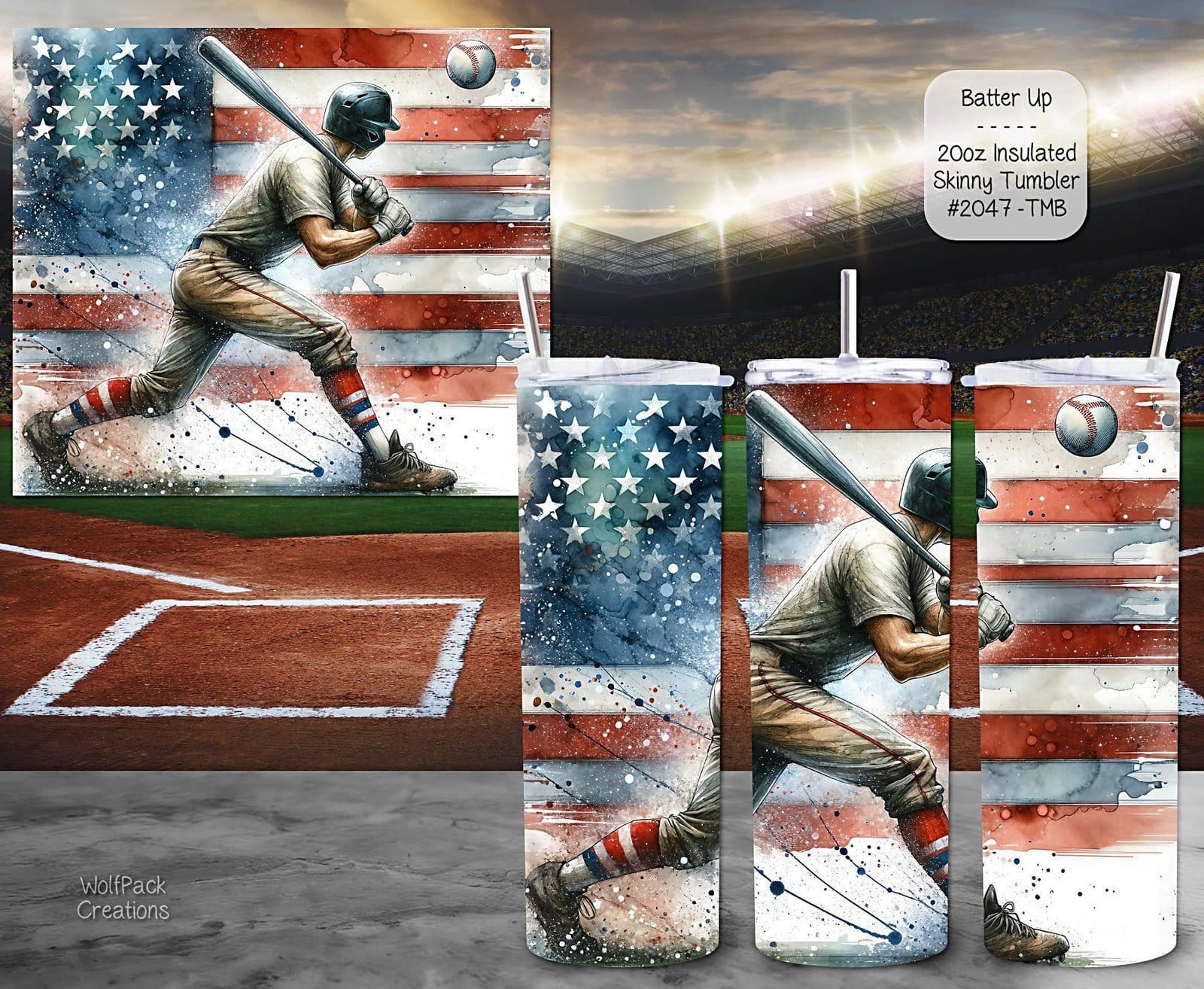 Stay Hydrated while Playing Baseball with this Insulated Tumbler