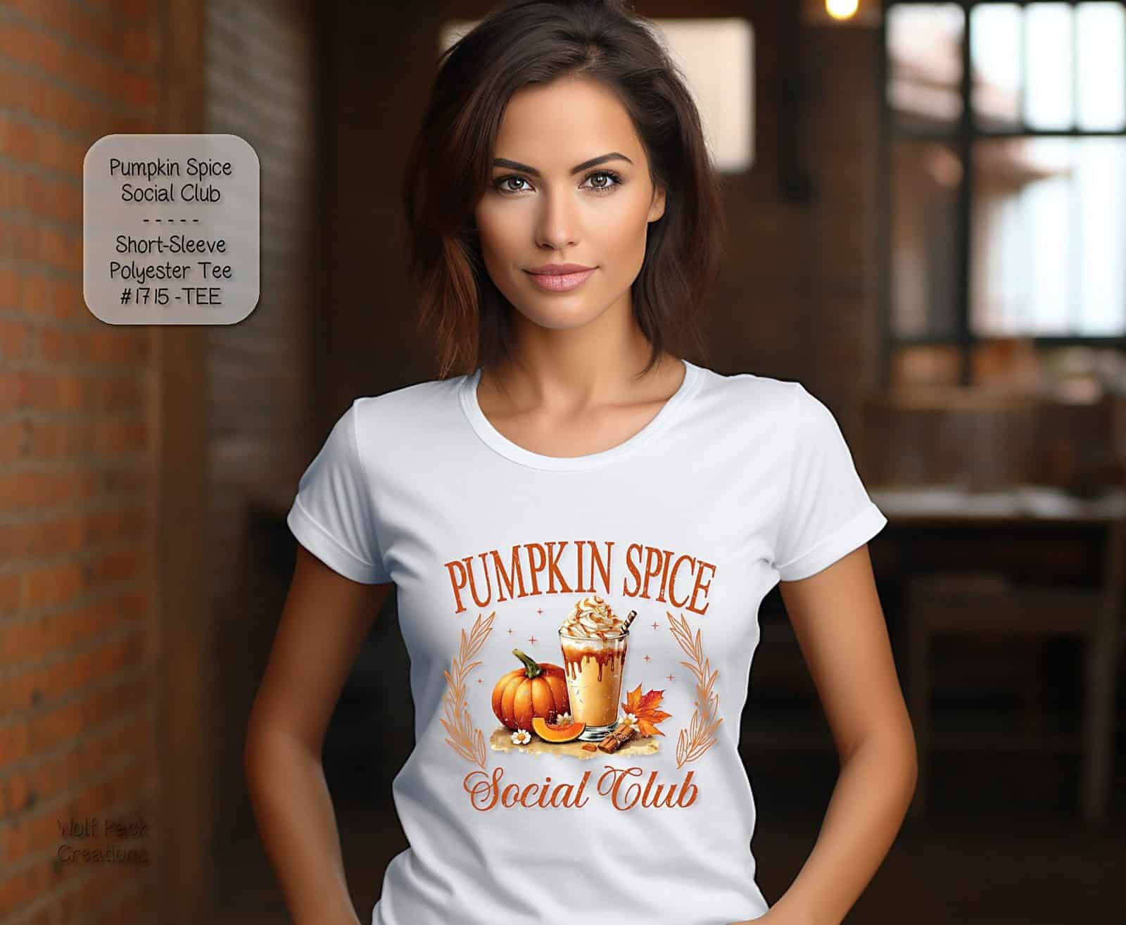 Beautiful Short Sleeve Shirt: Pumpkin Spice