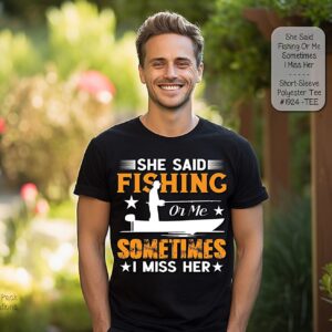 Versatile Polyester Short Sleeve Shirt for Fishing Enthusiasts