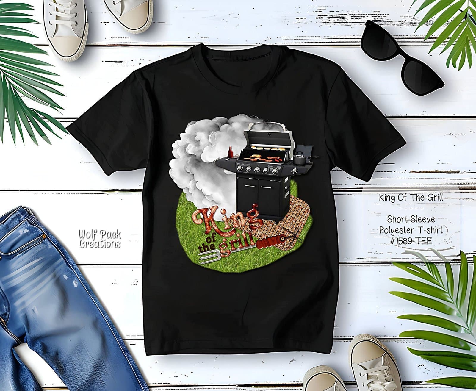 Short Sleeve Shirt: King of the Grill
