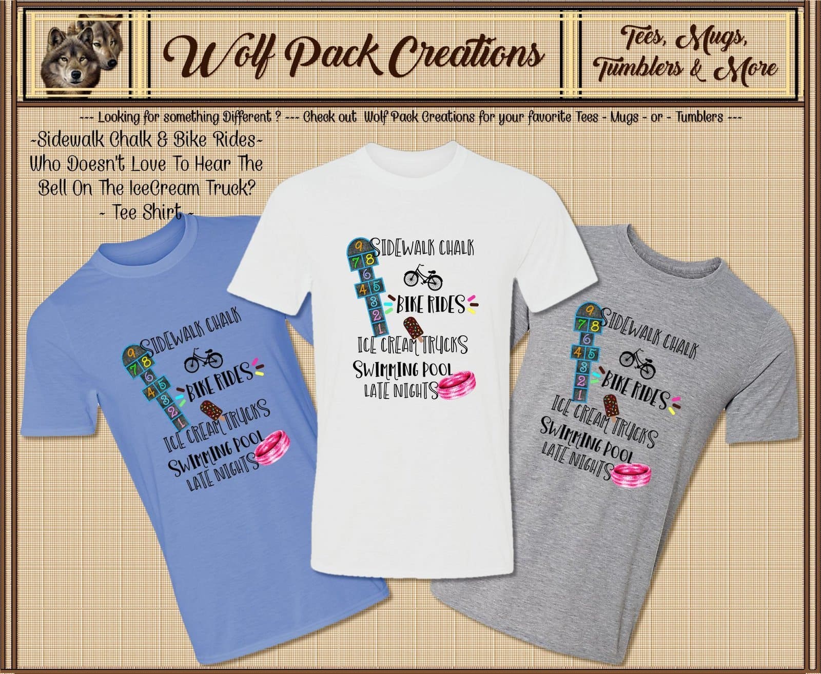 Beautiful Short Sleeve T-Shirt featuring Summer Activities