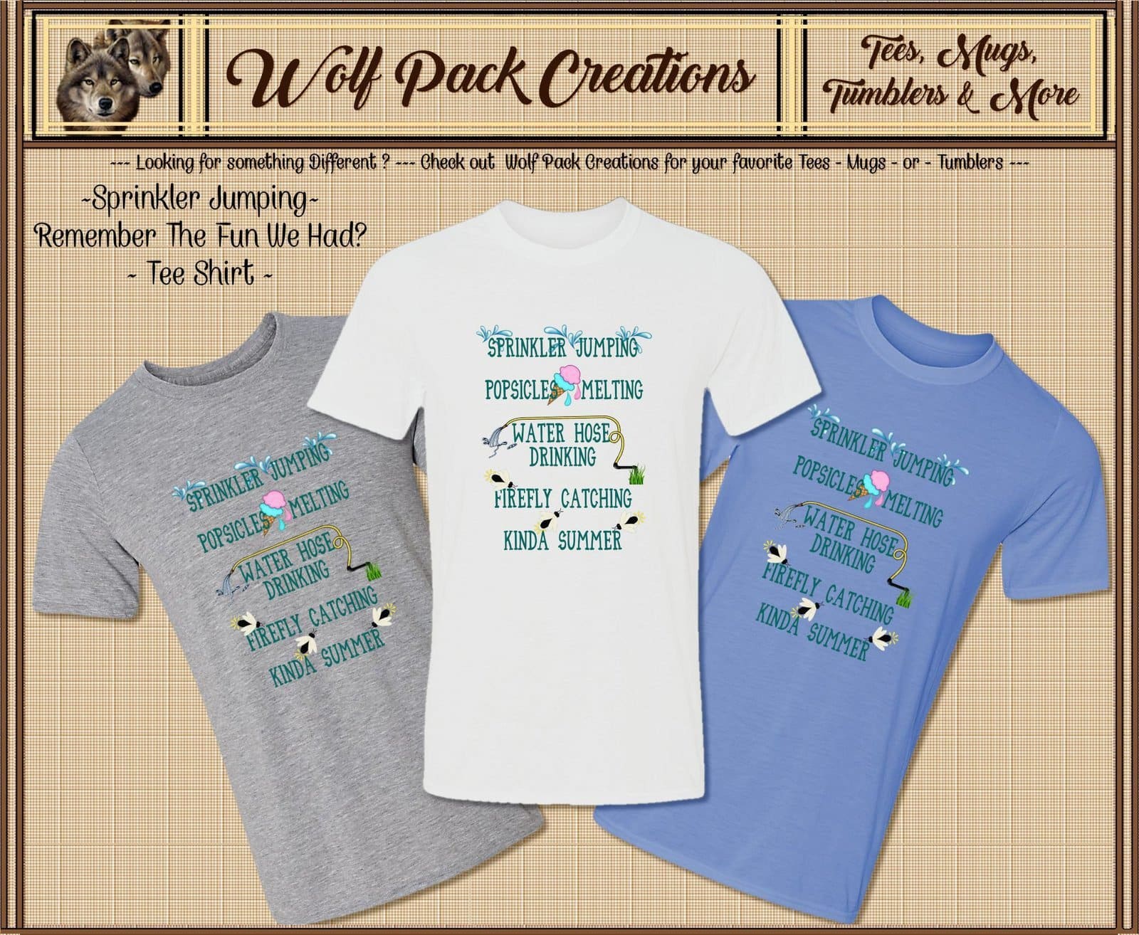 Eye-Catching Short Sleeve T-Shirt describing the Perfect Summer