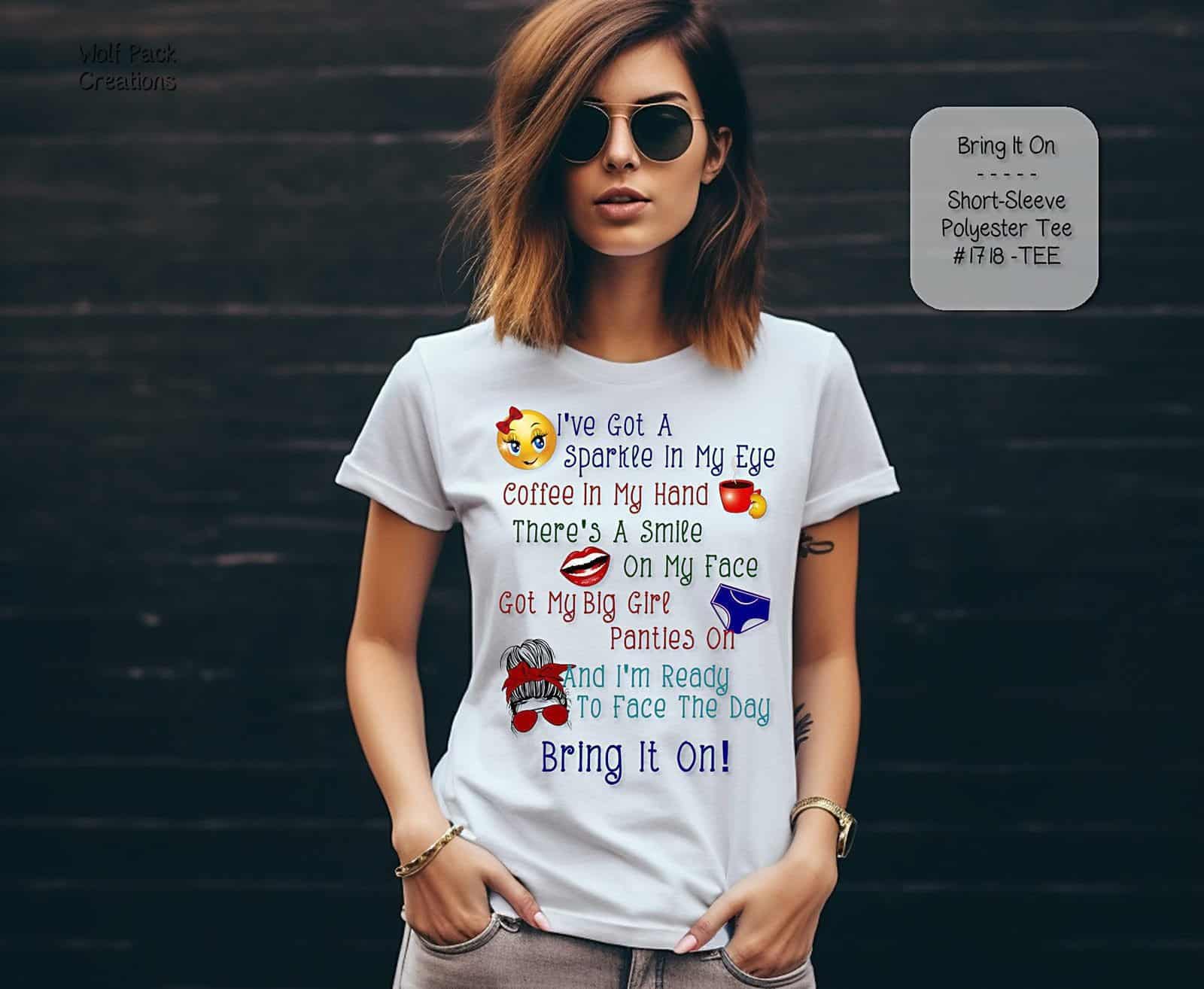 Uplifting Short Sleeve Shirt: Bring it On!