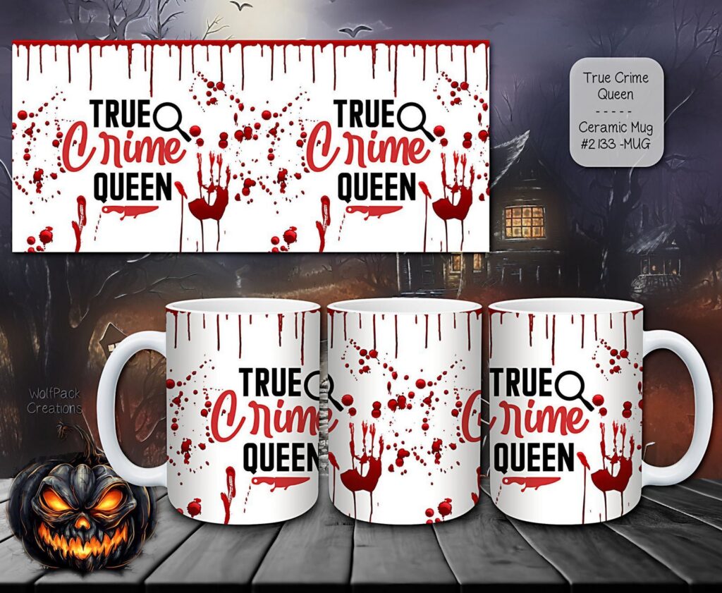 Stylish Ceramic Coffee Mugs for True Crime Lovers