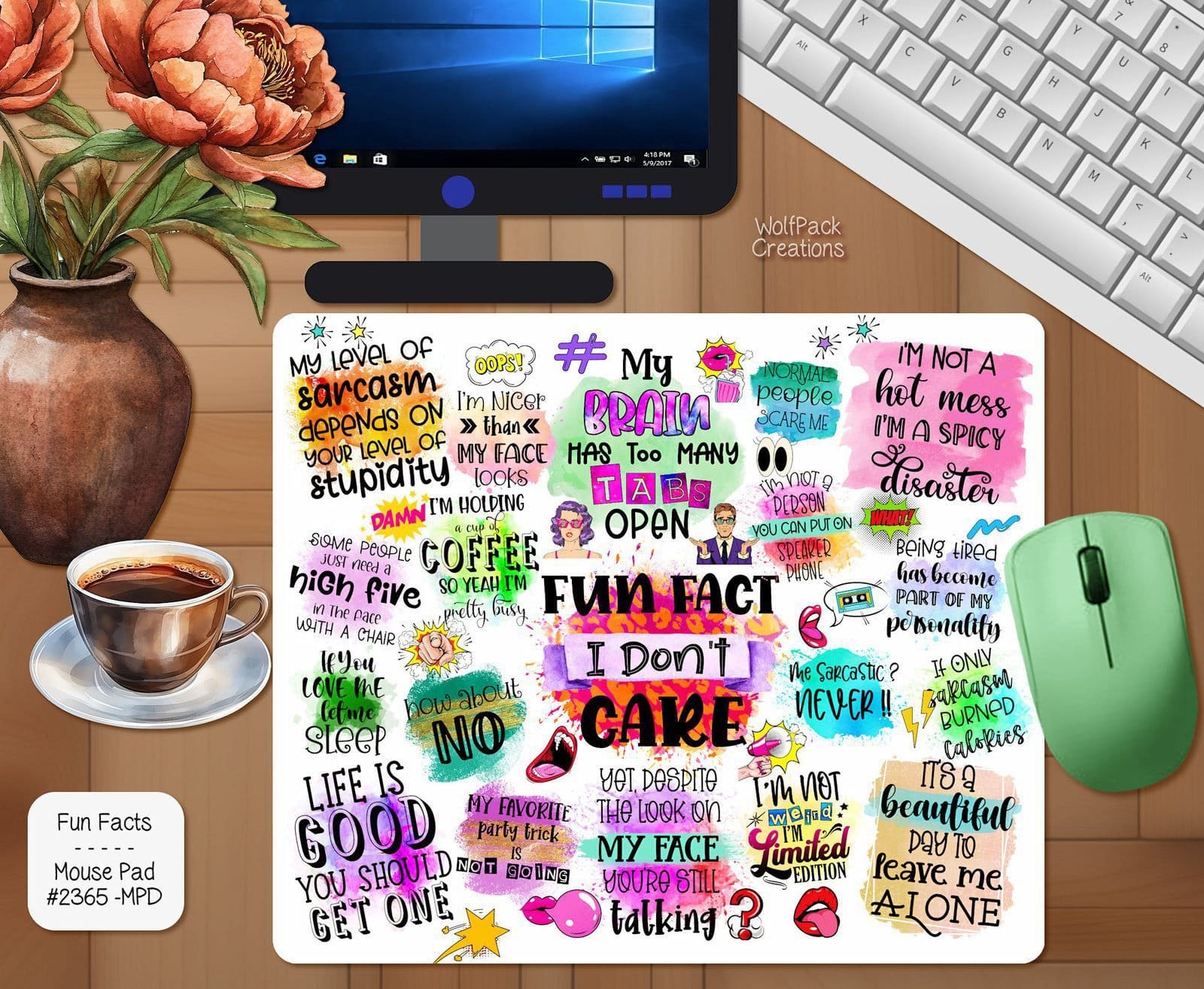 Fun Facts Mouse Pad