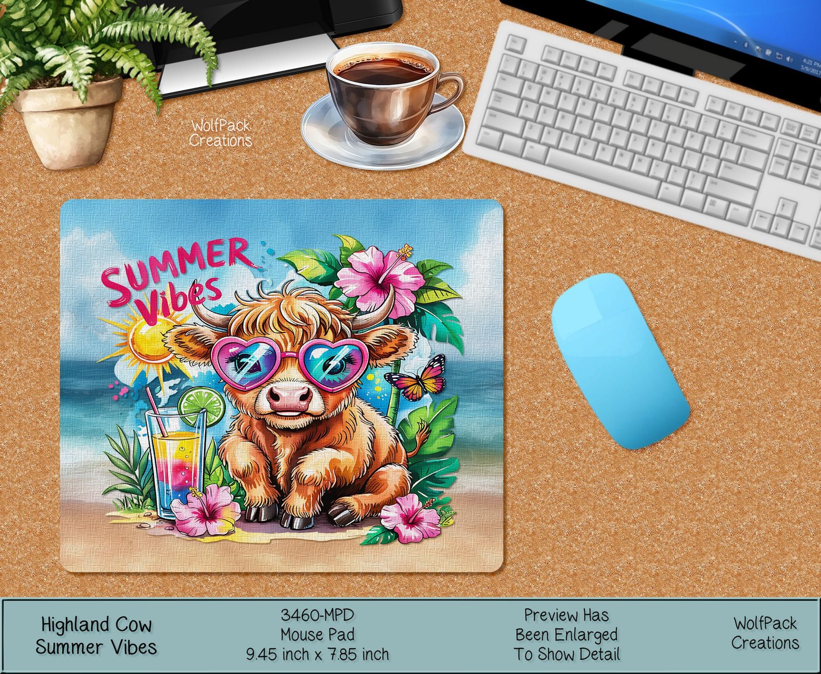 Summer Beach Mousepad