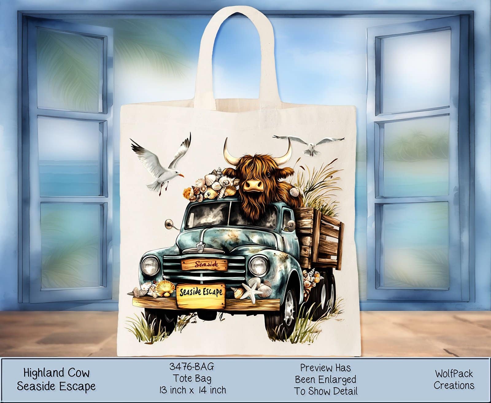 Highland Cow Tote Bag