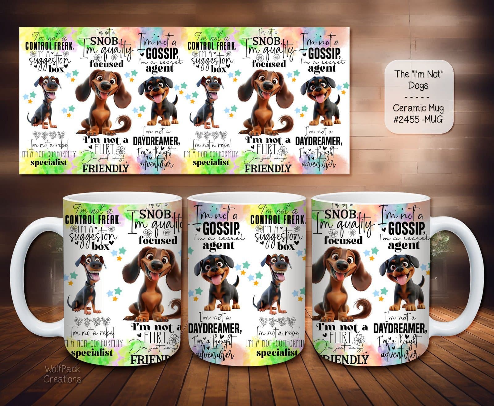 Stylish Ceramic Coffee Mugs for Dog Lovers