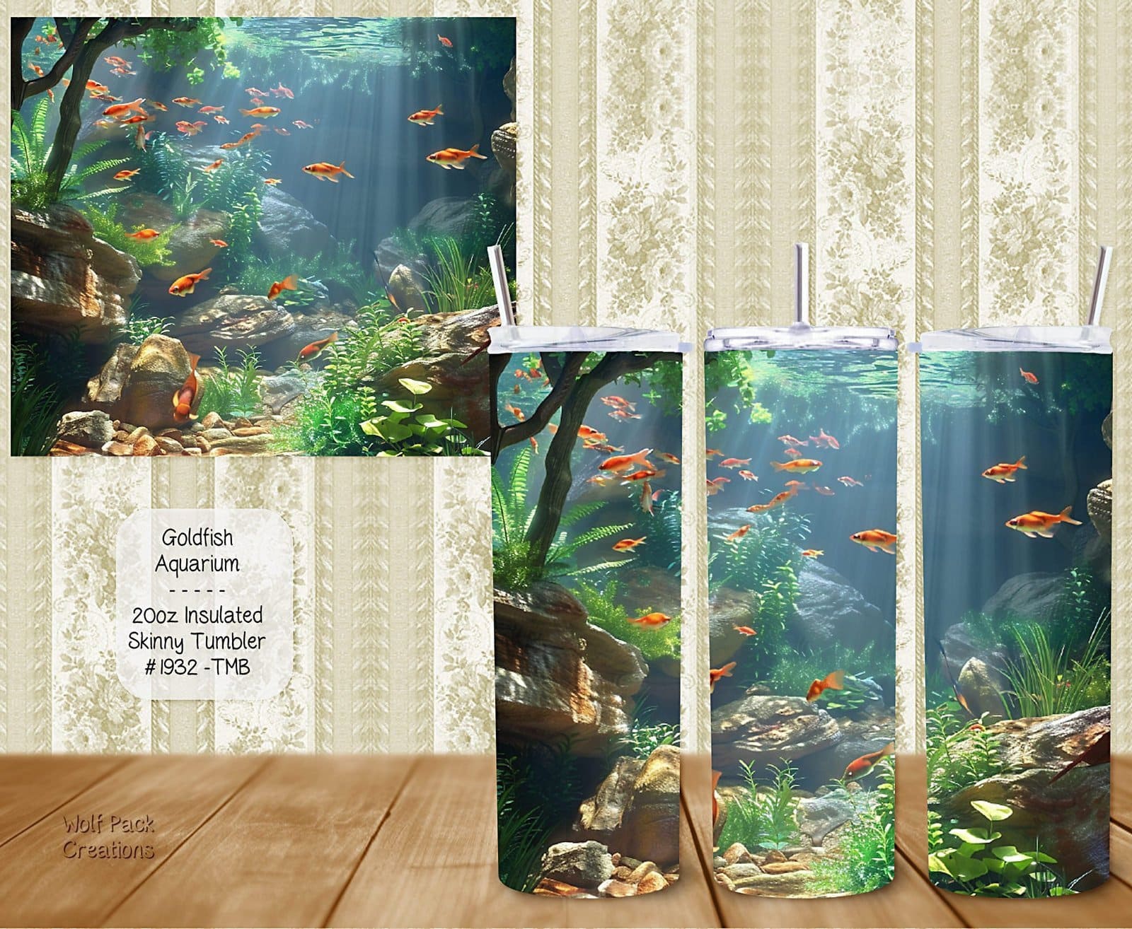 Beautiful Skinny Tumbler for Goldfish Aquarium Enthusiasts