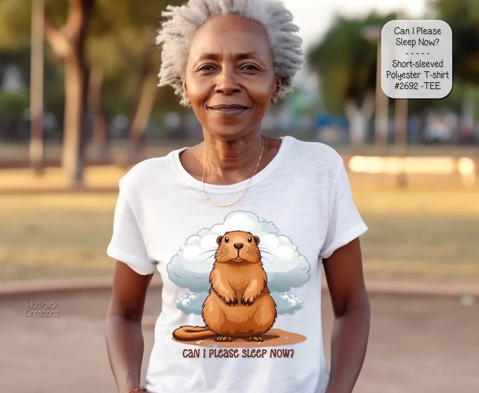 Adorable Sleepy Groundhog Shirt