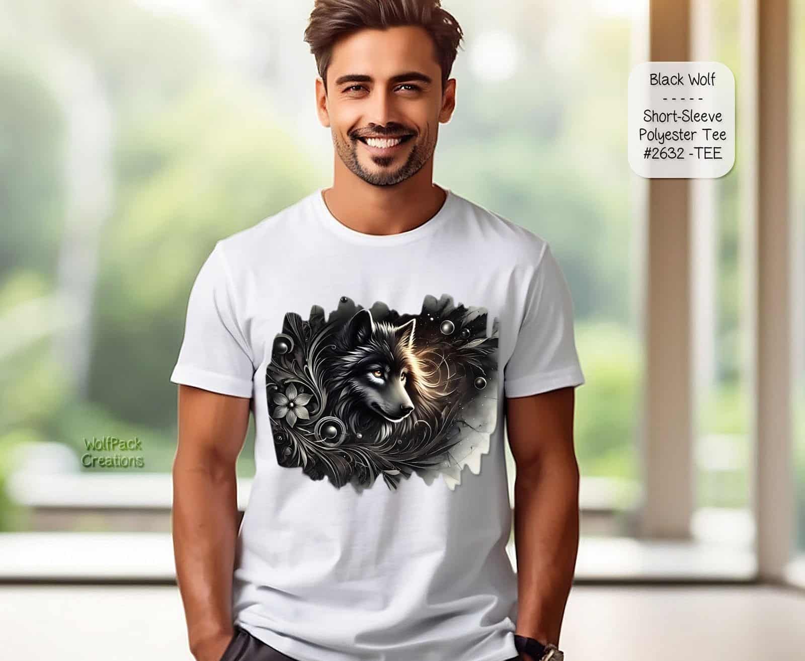 Beautiful Black Wolf Shirt