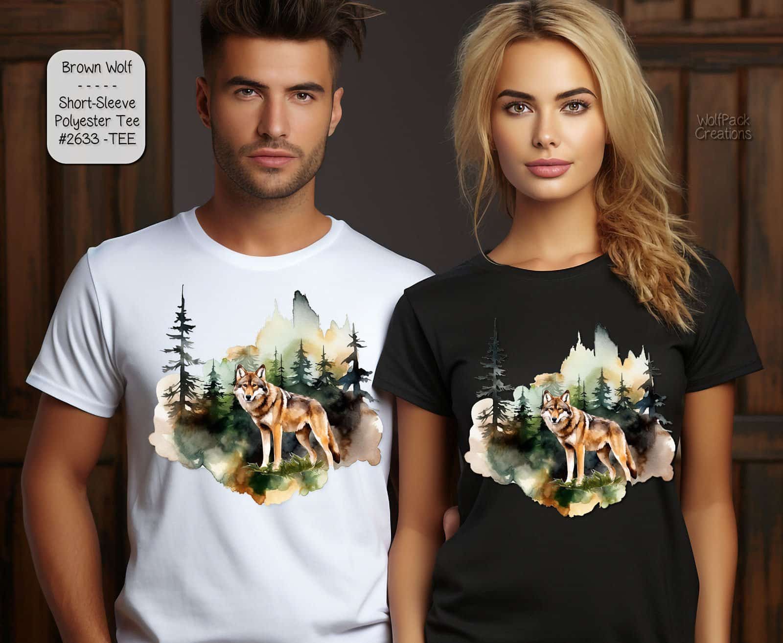Beautiful Brown Wolf Shirt