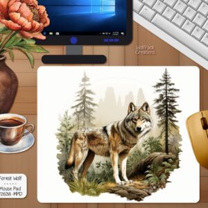 Forest Wolf Mouse Pad
