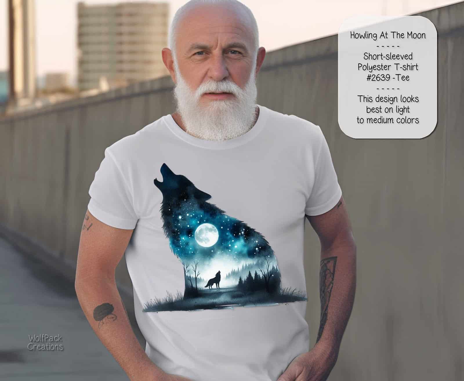 irresistible wolf howling at the moon shirt