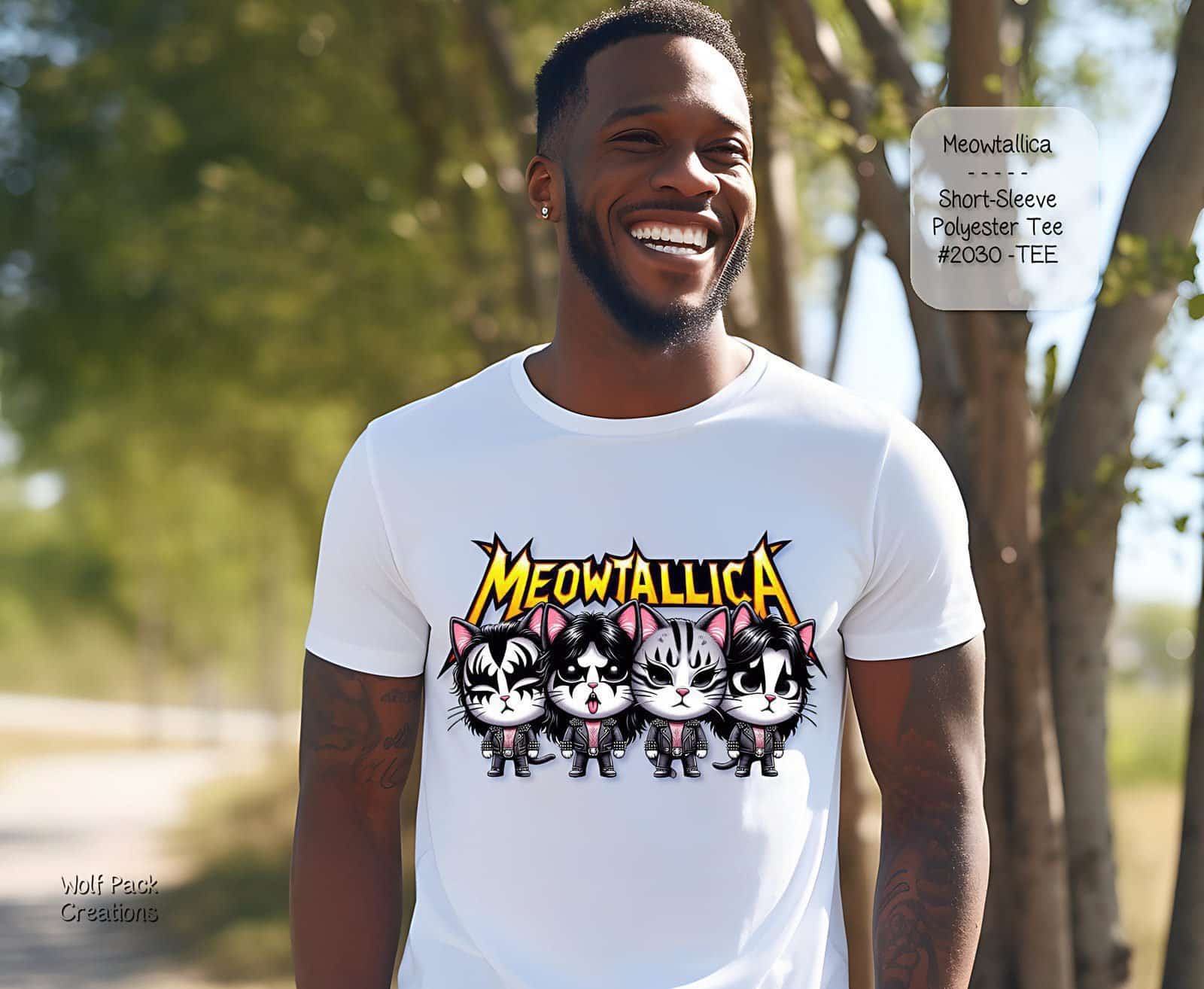 Adorable Shirt for Cats Who Love Metallica