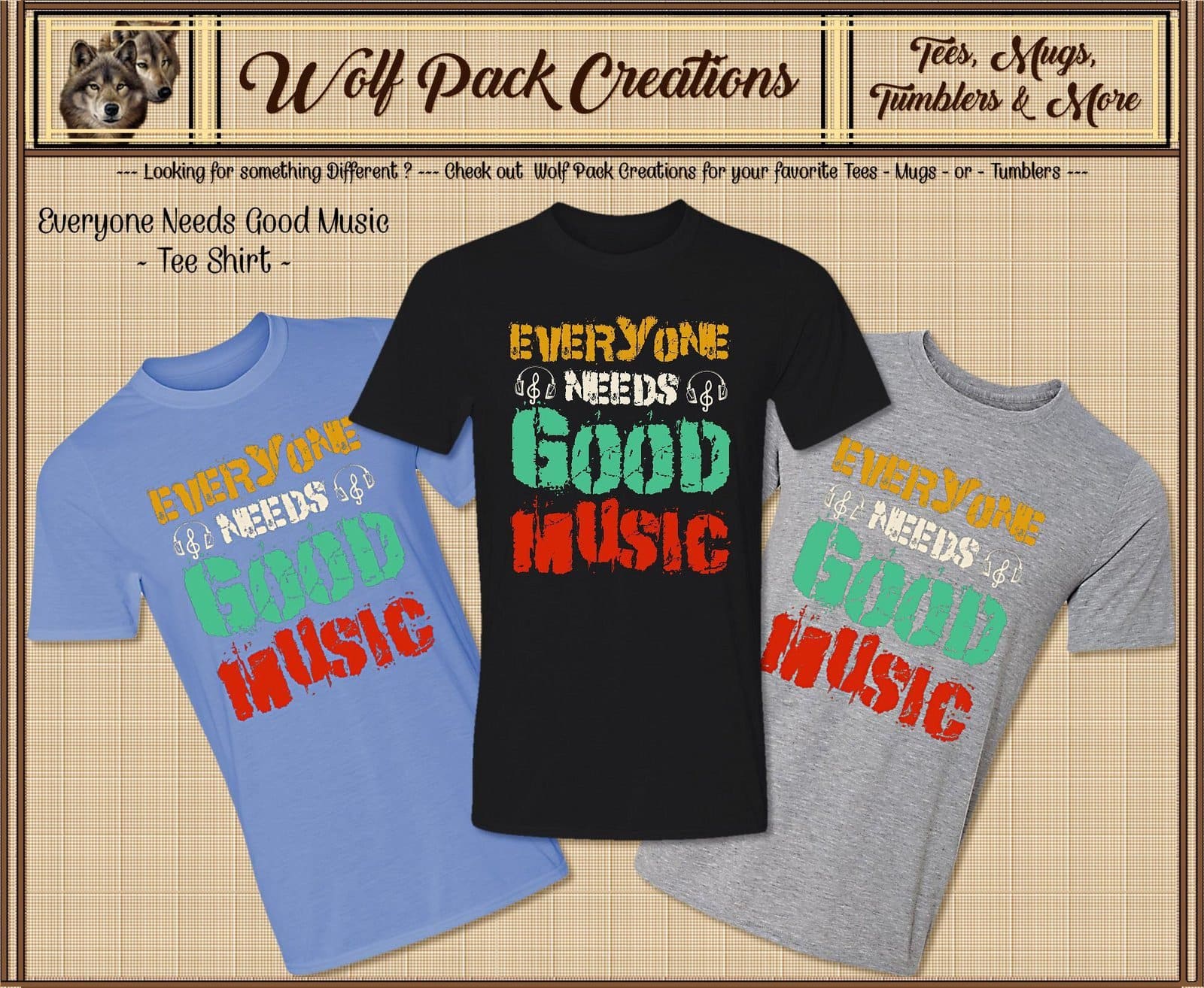 Everyone Needs Good Music Short Sleeve T-Shirt