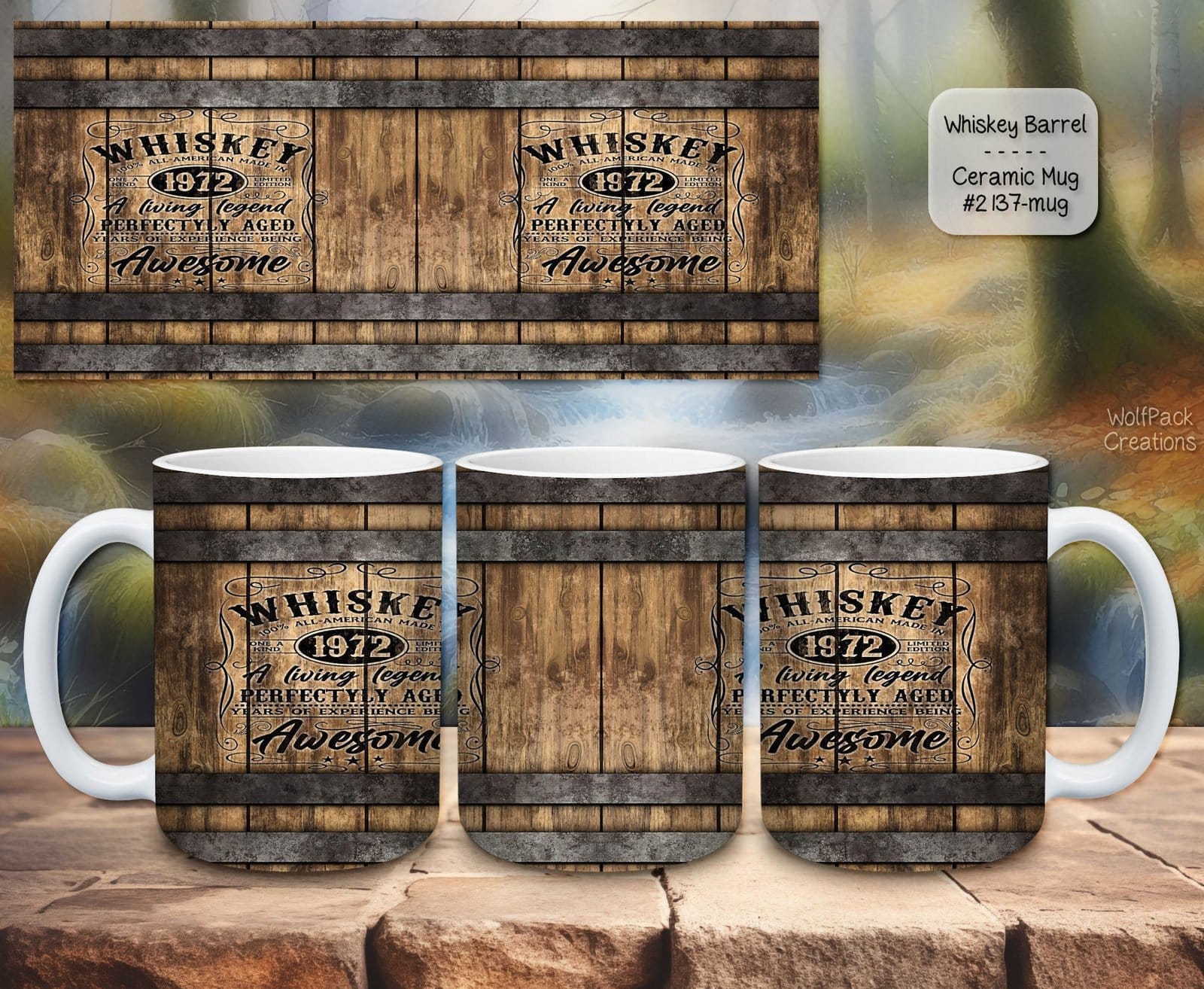 Stylish Whiskey Barrel Ceramic Coffee Mugs for Every Occasion