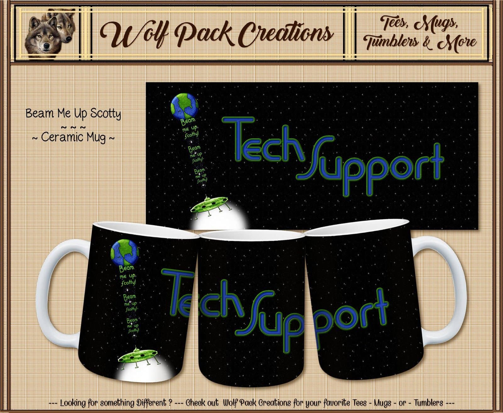 Beautiful Ceramic Mug: Tech Support