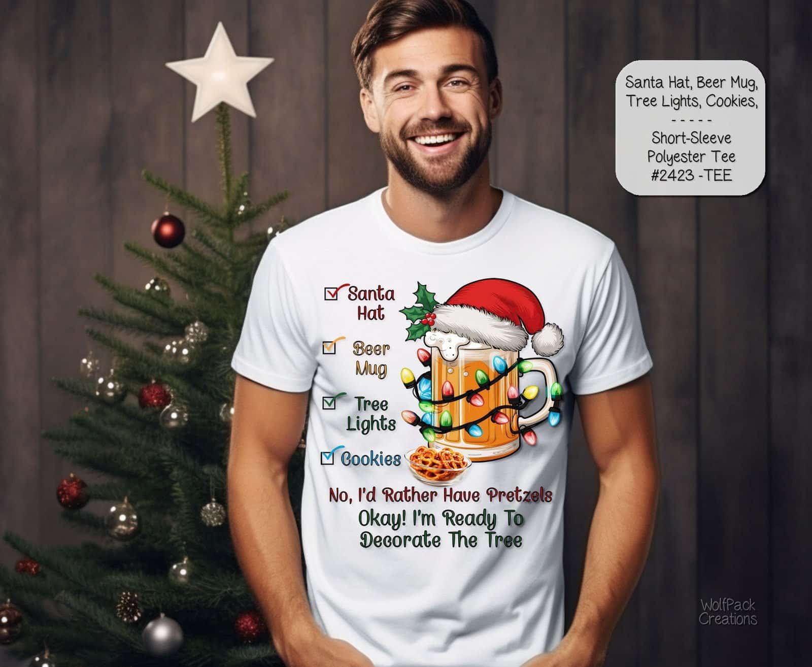 Festive Beer Mug Christmas Shirt