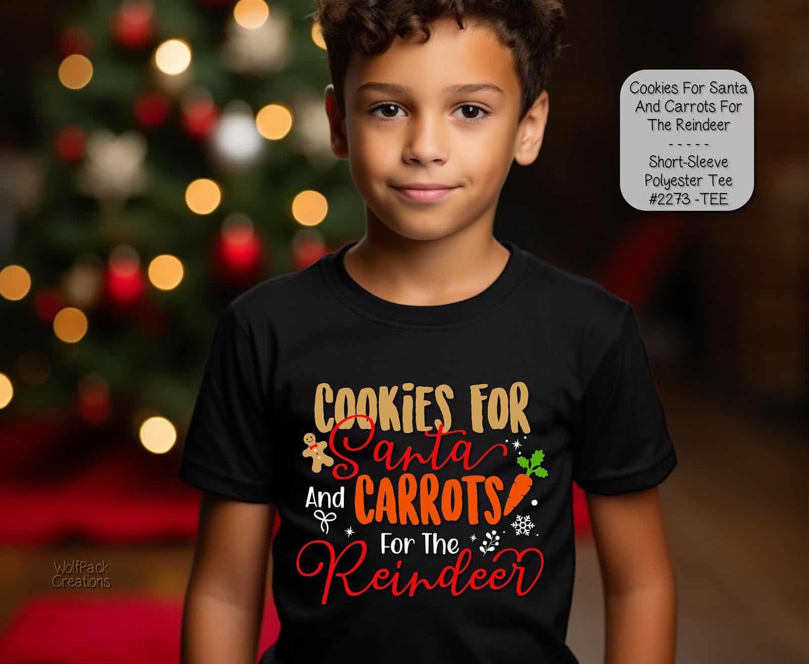 Cheerful Cookies and Carrots Christmas Shirt