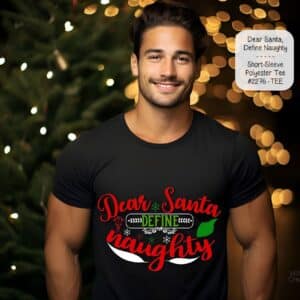 Santa Short Sleeve Shirt: Unisex Style for Holiday Fun